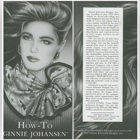 Ginnie Johansen 1988 Vintage Wool Scarf 80s - Picture 6 of 6